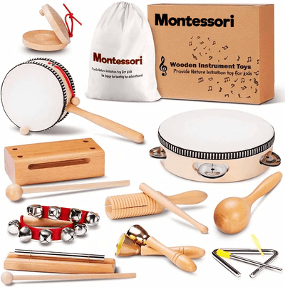 Conjunto de instrumentos musicais Montessori